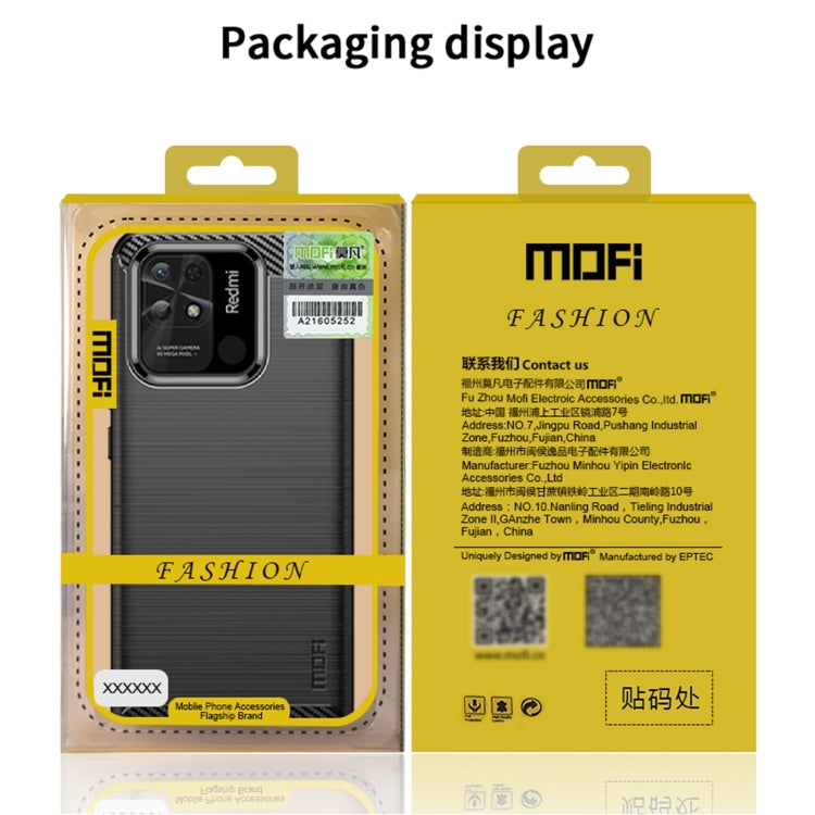 For Xiaomi Redmi K50 / K50 Pro MOFI Gentleness Brushed Carbon Fiber Soft TPU Case(Gray) - Xiaomi Cases by MOFI | Online Shopping South Africa | PMC TechLife | Buy Now Pay Later Mobicred