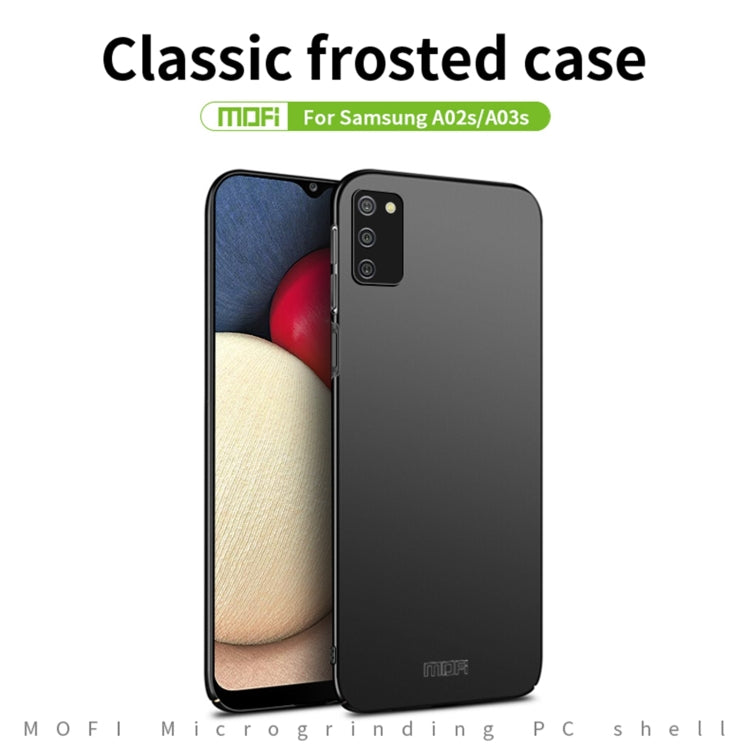 For Samsung Galaxy A02s EU / A03s / M02s / F02s MOFI Frosted PC Ultra-thin Hard Case(Blue) - Galaxy Phone Cases by MOFI | Online Shopping South Africa | PMC TechLife | Buy Now Pay Later Mobicred