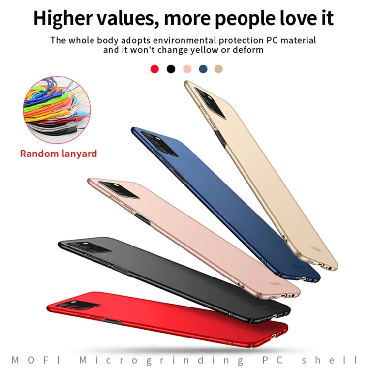 For Samsung Galaxy A02s EU / A03s / M02s / F02s MOFI Frosted PC Ultra-thin Hard Case(Blue) - Galaxy Phone Cases by MOFI | Online Shopping South Africa | PMC TechLife | Buy Now Pay Later Mobicred