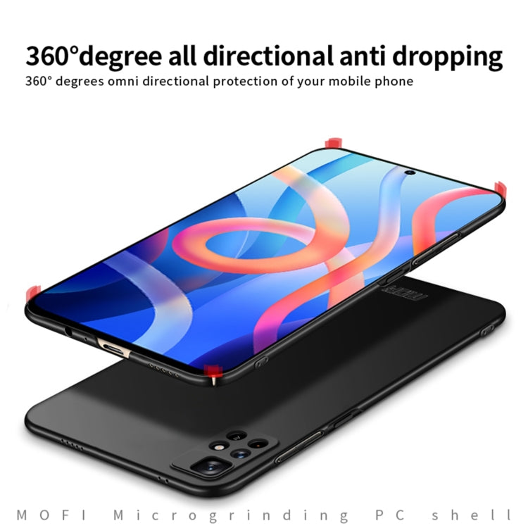 For Redmi Note 11 5G / Note11S 5G / Poco M4 Pro 5G MOFI Frosted PC Ultra-thin Hard  Phone Case(Black) - free shipping - PMC TechLife - Order now!