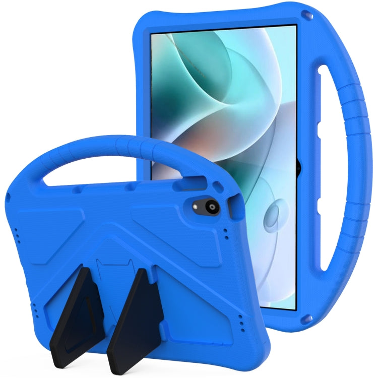 For Motorola Moto Tab G70 EVA Shockproof Tablet Case with Holder(Blue) - Others by PMC TechLife | Online Shopping South Africa | PMC TechLife | Buy Now Pay Later Mobicred