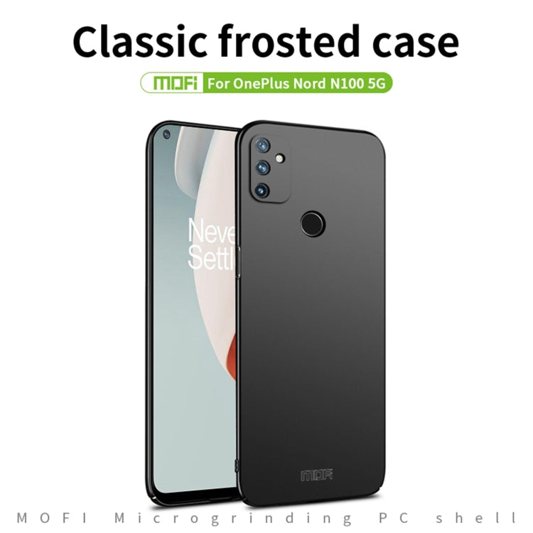 For OnePlus Nord N100 5G MOFI Frosted PC Ultra-thin Hard Case(Red) - OnePlus Cases by MOFI | Online Shopping South Africa | PMC TechLife | Buy Now Pay Later Mobicred