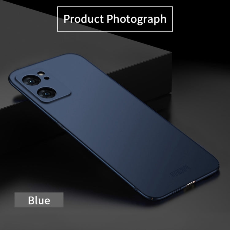 For OPPO Reno7 4G / F21 Pro 4G MOFI Frosted PC Ultra-thin Hard Case(Blue) - free shipping - PMC TechLife - Order now!