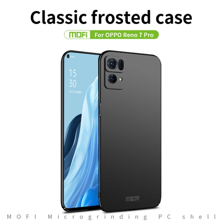 For OPPO Reno7 Pro MOFI Frosted PC Ultra-thin Hard Case(Rose Gold) - OPPO Cases by MOFI | Online Shopping South Africa | PMC TechLife | Buy Now Pay Later Mobicred
