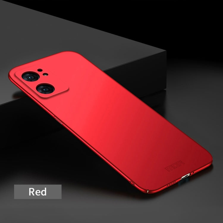 For OPPO Reno7 SE MOFI Frosted PC Ultra-thin Hard Case(Red) - OPPO Cases by MOFI | Online Shopping South Africa | PMC TechLife | Buy Now Pay Later Mobicred