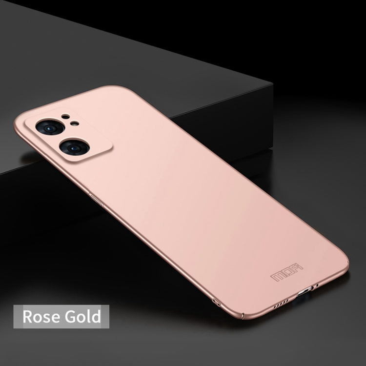 For OPPO Reno7 SE MOFI Frosted PC Ultra-thin Hard Case(Rose Gold) - OPPO Cases by MOFI | Online Shopping South Africa | PMC TechLife | Buy Now Pay Later Mobicred