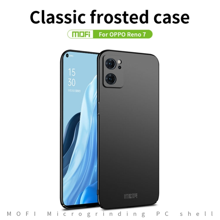 For OPPO Reno7 4G / F21 Pro 4G MOFI Frosted PC Ultra-thin Hard Case(Rose gold) - OPPO Cases by MOFI | Online Shopping South Africa | PMC TechLife