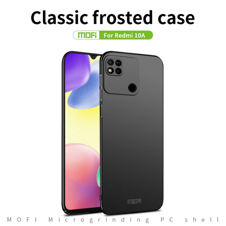 For Xiaomi Redmi 10A MOFI Frosted PC Ultra-thin Hard Case(Gold) - Xiaomi Cases by MOFI | Online Shopping South Africa | PMC TechLife | Buy Now Pay Later Mobicred
