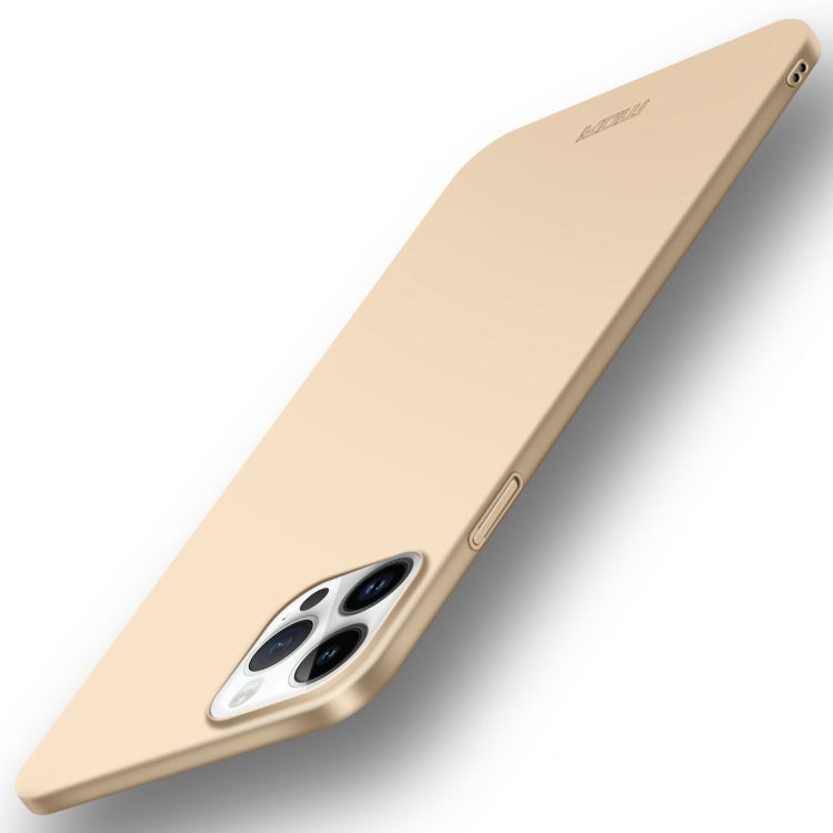 For iPhone 14 Pro MOFI Frosted PC Ultra-thin Hard Case (Gold) - iPhone 14 Pro Cases by MOFI | Online Shopping South Africa | PMC TechLife