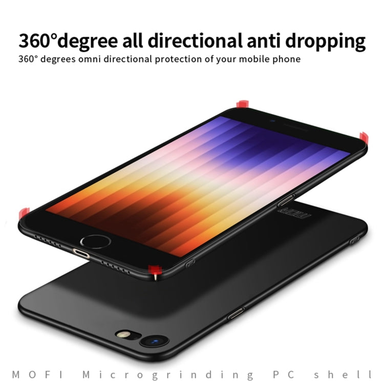 For iPhone SE 2022 / 2020 MOFI Frosted PC Ultra-thin Hard Case(Gold) - free shipping - PMC TechLife - Order now!