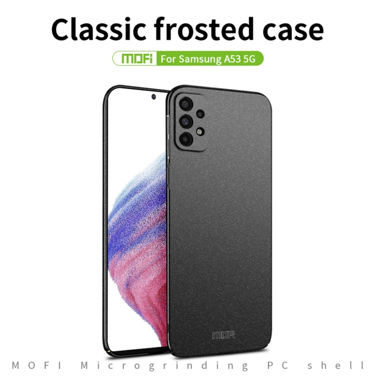 For Samsung Galaxy A53 5G MOFI Fandun Series Frosted PC Ultra-thin All-inclusive Phone Case(Gray) - free shipping - PMC TechLife - Order now!