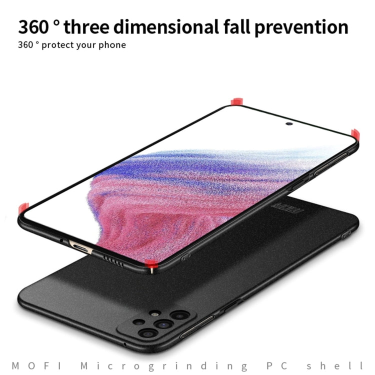 For Samsung Galaxy A73 5G MOFI Fandun Series Frosted PC Ultra-thin All-inclusive Phone Case(Gray) - free shipping - PMC TechLife - Order now!