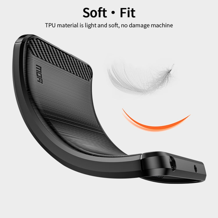 For Sony Xperia 1 IV MOFI Gentleness Series Brushed Texture Carbon Fiber Soft TPU Case(Blue) - Sony Cases by MOFI | Online Shopping South Africa | PMC TechLife | Buy Now Pay Later Mobicred