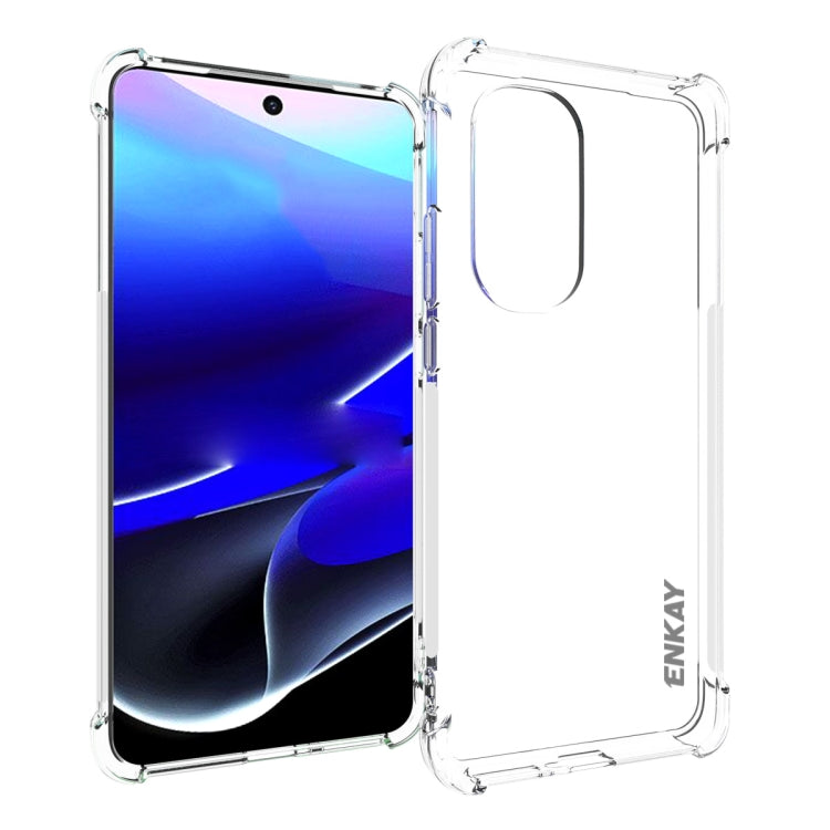 For Motorola Moto Edge 2022 ENKAY Transparent TPU Shockproof Phone Case - Motorola Cases by ENKAY | Online Shopping South Africa | PMC TechLife | Buy Now Pay Later Mobicred