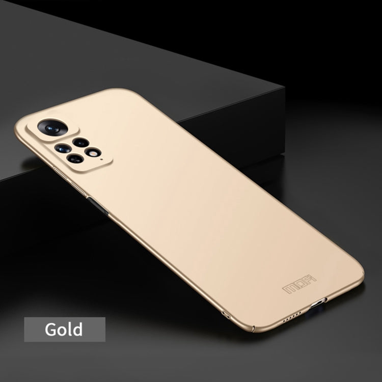 For Xiaomi Redmi Note 11E Pro MOFI Frosted PC Ultra-thin Hard Case(Gold) - free shipping - PMC TechLife - Order now!