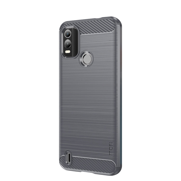For Nokia C21 Plus MOFI Gentleness Brushed Carbon Fiber Soft TPU Case(Gray) - Nokia Cases by MOFI | Online Shopping South Africa | PMC TechLife | Buy Now Pay Later Mobicred