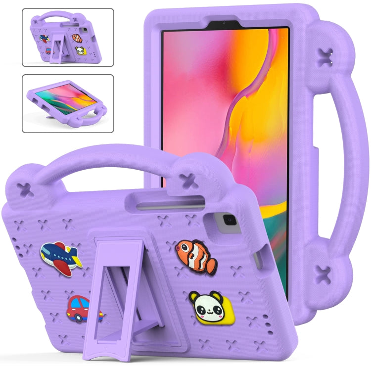For Samsung Galaxy Tab A 8.0 2019 T290 / T295 Handle Kickstand Children EVA Shockproof Tablet Case(Lighte Purple) - Other Galaxy Tab PC by PMC TechLife | Online Shopping South Africa | PMC TechLife