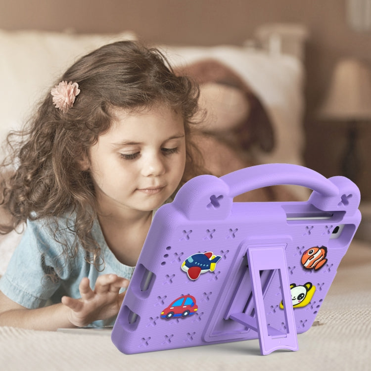 For Samsung Galaxy Tab A 8.0 2019 T290 / T295 Handle Kickstand Children EVA Shockproof Tablet Case(Lighte Purple) - Other Galaxy Tab PC by PMC TechLife | Online Shopping South Africa | PMC TechLife
