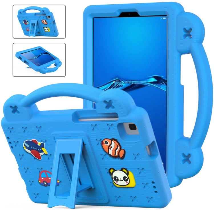 For Huawei MediaPad M3 Lite 8.0 Handle Kickstand Children EVA Shockproof Tablet Case(Sky Blue) - Huawei by PMC TechLife | Online Shopping South Africa | PMC TechLife | Buy Now Pay Later Mobicred