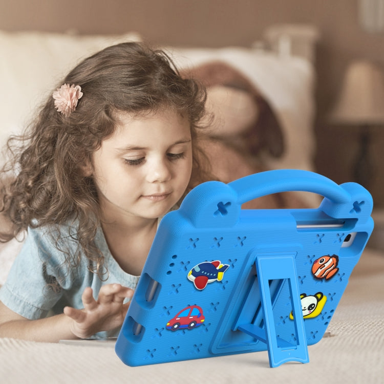 For Huawei MediaPad M3 Lite 8.0 Handle Kickstand Children EVA Shockproof Tablet Case(Sky Blue) - Huawei by PMC TechLife | Online Shopping South Africa | PMC TechLife | Buy Now Pay Later Mobicred