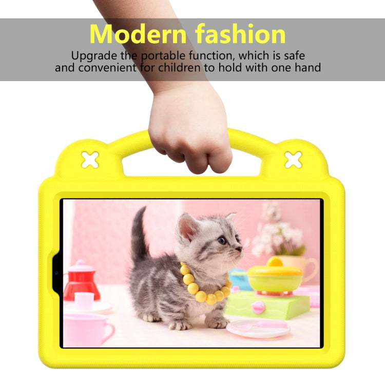 For Huawei MediaPad M3 Lite 8.0 Handle Kickstand Children EVA Shockproof Tablet Case(Yellow) - Huawei by PMC TechLife | Online Shopping South Africa | PMC TechLife | Buy Now Pay Later Mobicred
