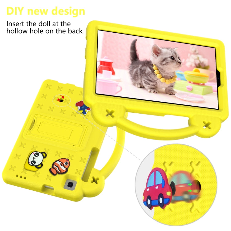 For Huawei MediaPad M3 Lite 8.0 Handle Kickstand Children EVA Shockproof Tablet Case(Yellow) - Huawei by PMC TechLife | Online Shopping South Africa | PMC TechLife | Buy Now Pay Later Mobicred
