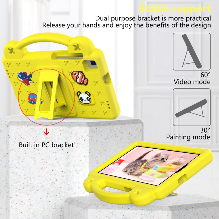 For Huawei MediaPad M3 Lite 8.0 Handle Kickstand Children EVA Shockproof Tablet Case(Yellow) - Huawei by PMC TechLife | Online Shopping South Africa | PMC TechLife | Buy Now Pay Later Mobicred