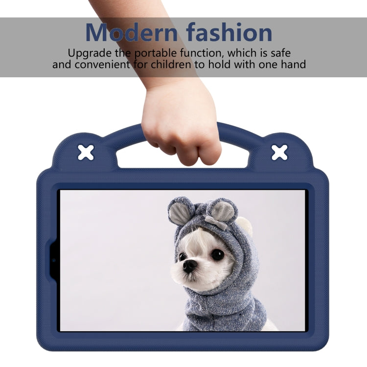 For Huawei MediaPad M3 Lite 8.0 Handle Kickstand Children EVA Shockproof Tablet Case(Navy Blue) - Huawei by PMC TechLife | Online Shopping South Africa | PMC TechLife | Buy Now Pay Later Mobicred