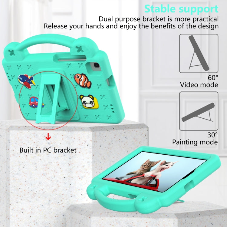 For Huawei MediaPad M5 8.4 Handle Kickstand Children EVA Shockproof Tablet Case(Mint Green) - Huawei by PMC TechLife | Online Shopping South Africa | PMC TechLife | Buy Now Pay Later Mobicred