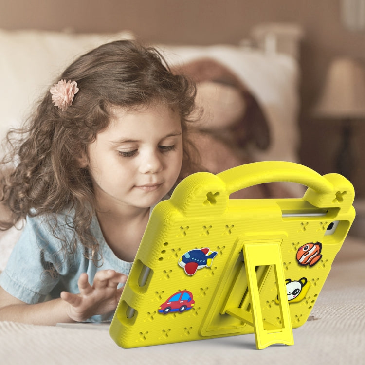 For Huawei MediaPad M5 8.4 Handle Kickstand Children EVA Shockproof Tablet Case(Yellow) - Huawei by PMC TechLife | Online Shopping South Africa | PMC TechLife | Buy Now Pay Later Mobicred