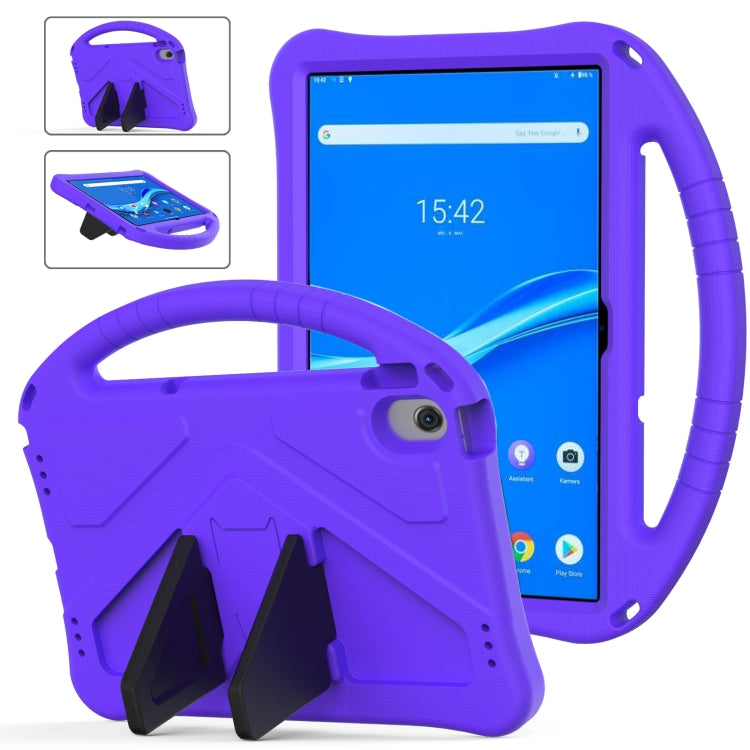 For Lenovo Tab M10 Plus 10.6 3rd Gen TB125FU 2022 EVA Shockproof Tablet Case with Holder(Purple) - Lenovo by PMC TechLife | Online Shopping South Africa | PMC TechLife | Buy Now Pay Later Mobicred