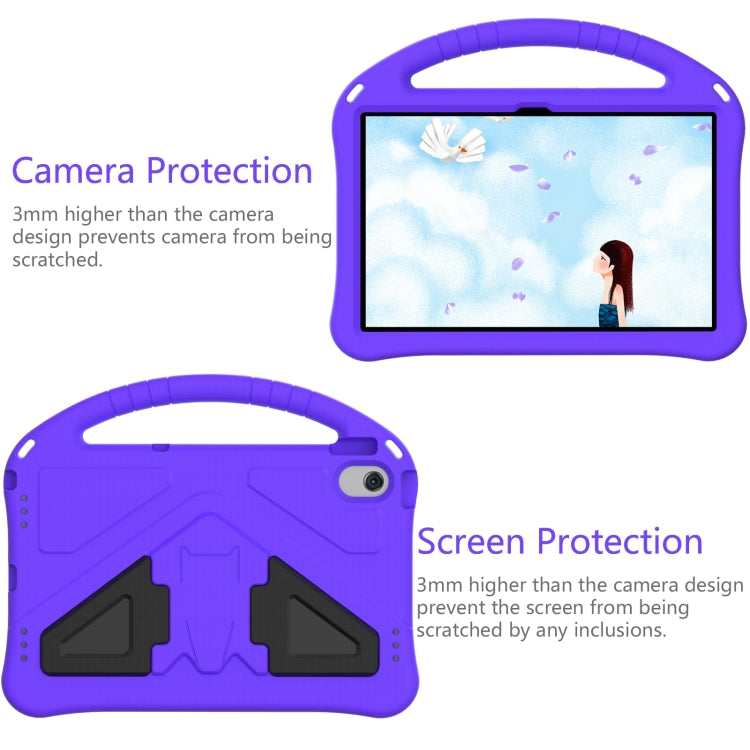 For Lenovo Tab M10 Plus 10.6 3rd Gen TB125FU 2022 EVA Shockproof Tablet Case with Holder(Purple) - Lenovo by PMC TechLife | Online Shopping South Africa | PMC TechLife | Buy Now Pay Later Mobicred