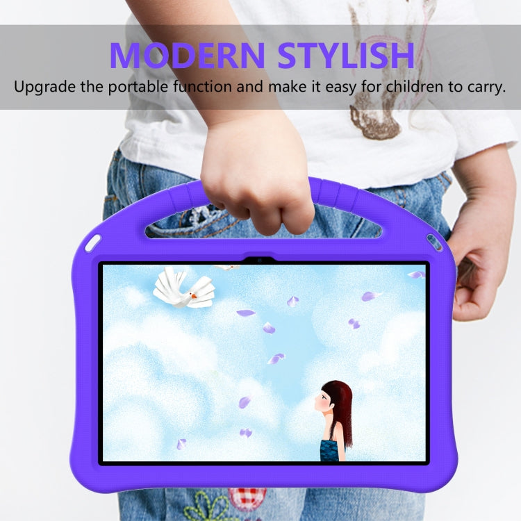 For Lenovo Tab M10 Plus 10.6 3rd Gen TB125FU 2022 EVA Shockproof Tablet Case with Holder(Purple) - Lenovo by PMC TechLife | Online Shopping South Africa | PMC TechLife | Buy Now Pay Later Mobicred
