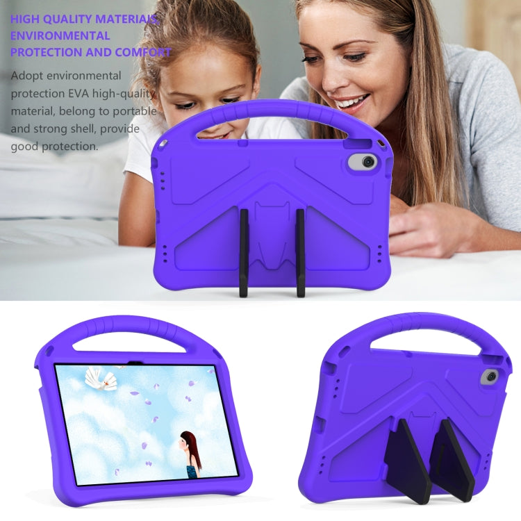 For Lenovo Tab M10 Plus 10.6 3rd Gen TB125FU 2022 EVA Shockproof Tablet Case with Holder(Purple) - Lenovo by PMC TechLife | Online Shopping South Africa | PMC TechLife | Buy Now Pay Later Mobicred