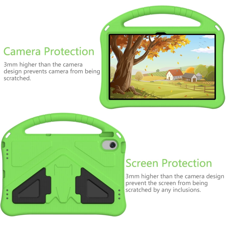 For Lenovo Tab M10 Plus 10.6 3rd Gen TB125FU 2022 EVA Shockproof Tablet Case with Holder(Green) - Lenovo by PMC TechLife | Online Shopping South Africa | PMC TechLife | Buy Now Pay Later Mobicred