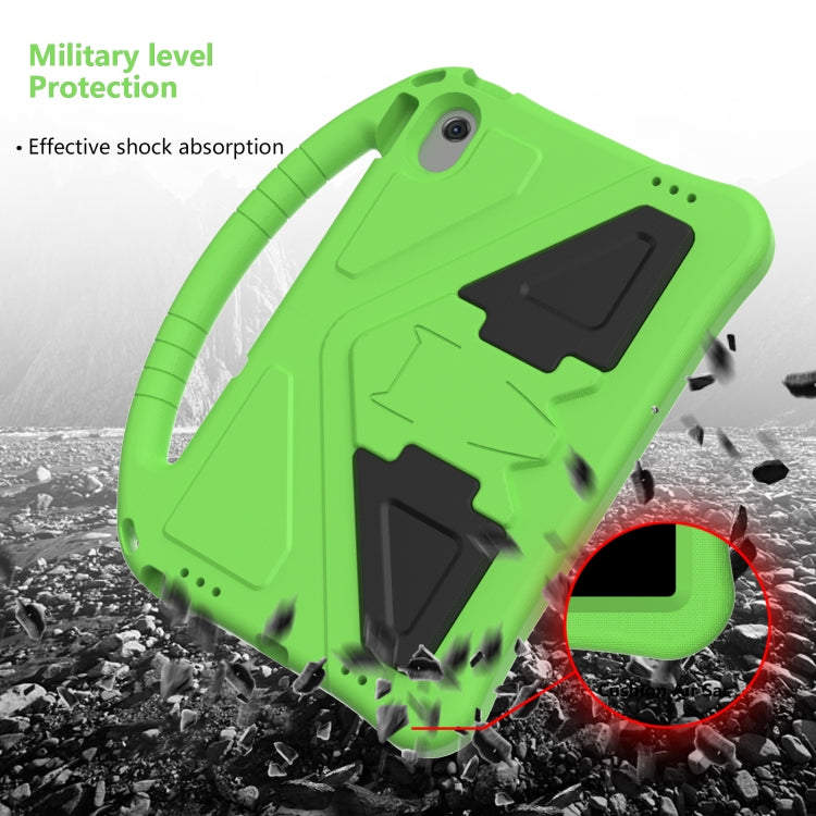 For Lenovo Tab M10 Plus 10.6 3rd Gen TB125FU 2022 EVA Shockproof Tablet Case with Holder(Green) - Lenovo by PMC TechLife | Online Shopping South Africa | PMC TechLife | Buy Now Pay Later Mobicred
