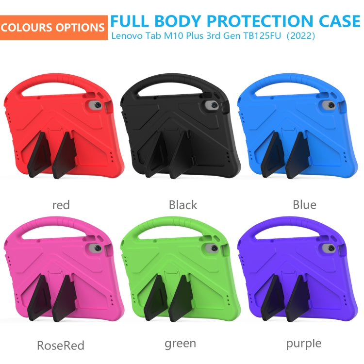 For Lenovo Tab M10 Plus 10.6 3rd Gen TB125FU 2022 EVA Shockproof Tablet Case with Holder(Green) - Lenovo by PMC TechLife | Online Shopping South Africa | PMC TechLife | Buy Now Pay Later Mobicred