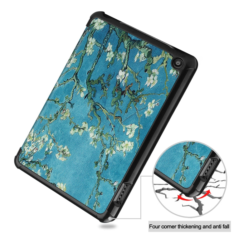 For Amazon Fire 7 12th 2022 JSM Smart Leather Tablet Case(Apricot Flower) - free shipping - PMc TechLife - Order now!