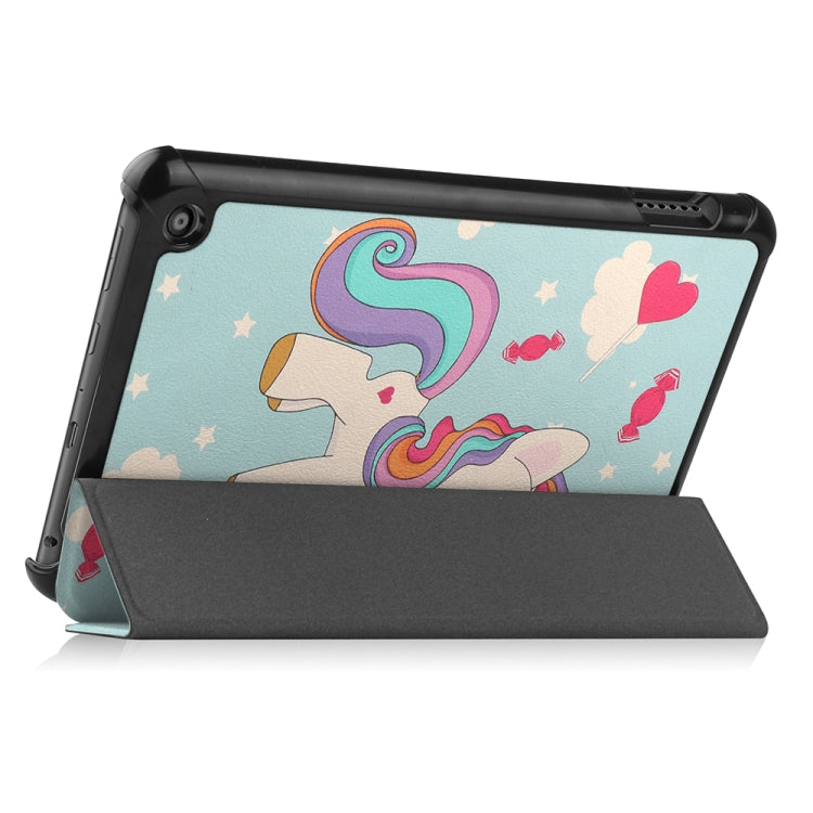For Amazon Fire 7 12th 2022 JSM Smart Leather Tablet Case(Unicorn) - free shipping - PMc TechLife - Order now!