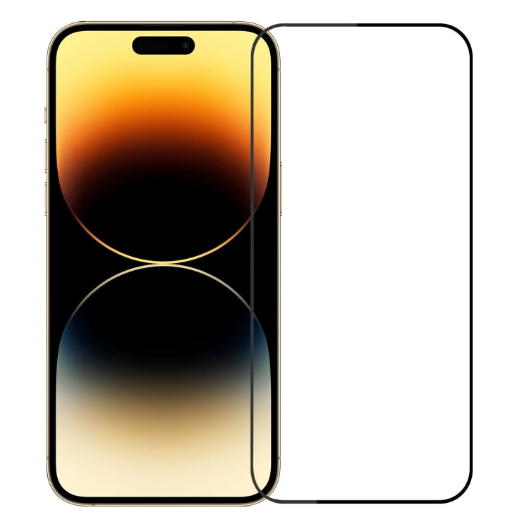 For iPhone 14 Pro Max MOFI 9H 2.5D Full Screen Tempered Glass Film(Black) - iPhone 14 Pro Max Tempered Glass by MOFI | Online Shopping South Africa | PMC TechLife | Buy Now Pay Later Mobicred