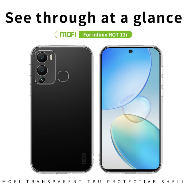 For Infinix Hot 12i MOFI Ming Series Ultra-thin TPU Phone Case(Transparent) - Infinix Cases by MOFI | Online Shopping South Africa | PMC TechLife | Buy Now Pay Later Mobicred