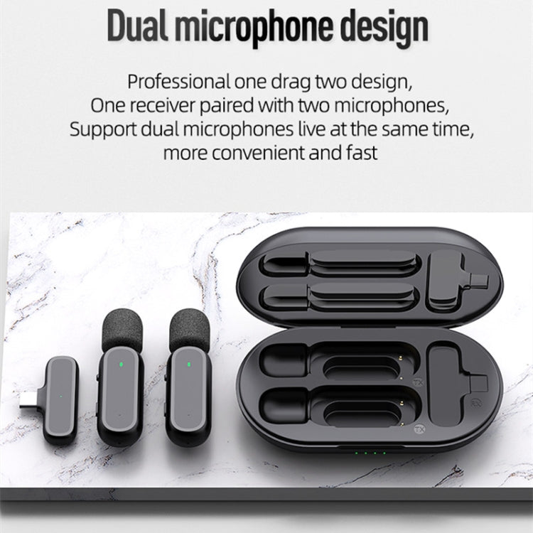 K61 Noise Cancelling Portable Wireless Lapel Microphone for Recording - Microphone by PMC TechLife | Online Shopping South Africa | PMC TechLife | Buy Now Pay Later Mobicred