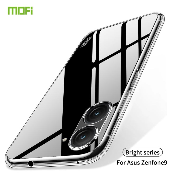 For Asus Zenfone9 MOFI Ming Series Ultra-thin TPU Phone Case(Transparent) - ASUS Cases by MOFI | Online Shopping South Africa | PMC TechLife | Buy Now Pay Later Mobicred