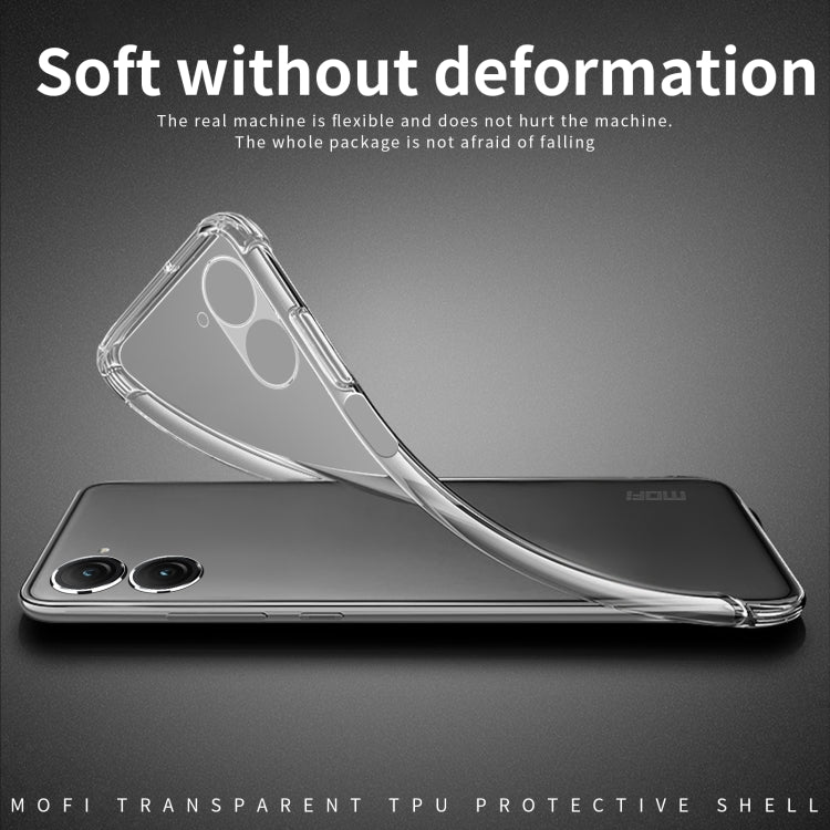 For Asus Zenfone9 MOFI Ming Series Ultra-thin TPU Phone Case(Transparent) - ASUS Cases by MOFI | Online Shopping South Africa | PMC TechLife | Buy Now Pay Later Mobicred