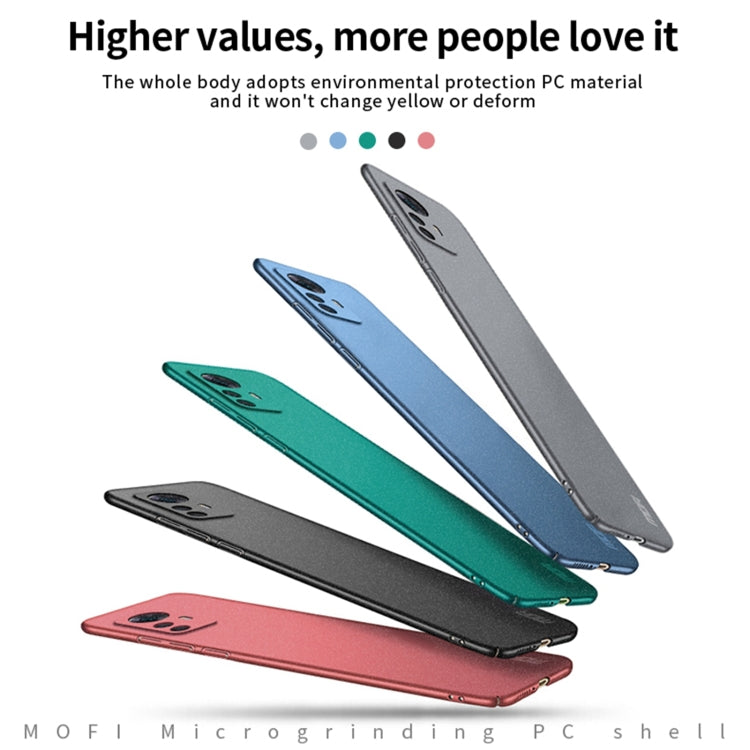 For Xiaomi 12T / 12T Pro / Redmi K50 Ultra MOFI Frosted PC Ultra-thin Hard Phone Case(Green) - free shipping - PMC TechLife - Order now!