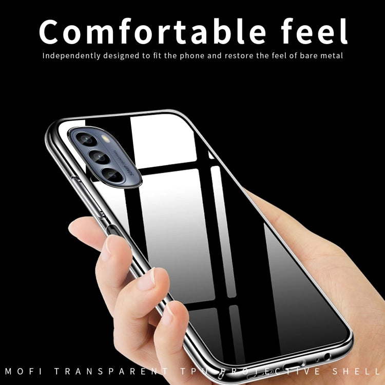 For Motorola Moto G62 5G MOFI Ming Series Ultra-thin TPU Phone Case(Transparent) - Motorola Cases by MOFI | Online Shopping South Africa | PMC TechLife