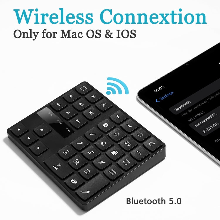 MC-533 Bluetooth 5.0 Painting Keyboard 35 keys Keypad Wireless Digital keyboard - free shipping - PMC Jewellery - Order now!