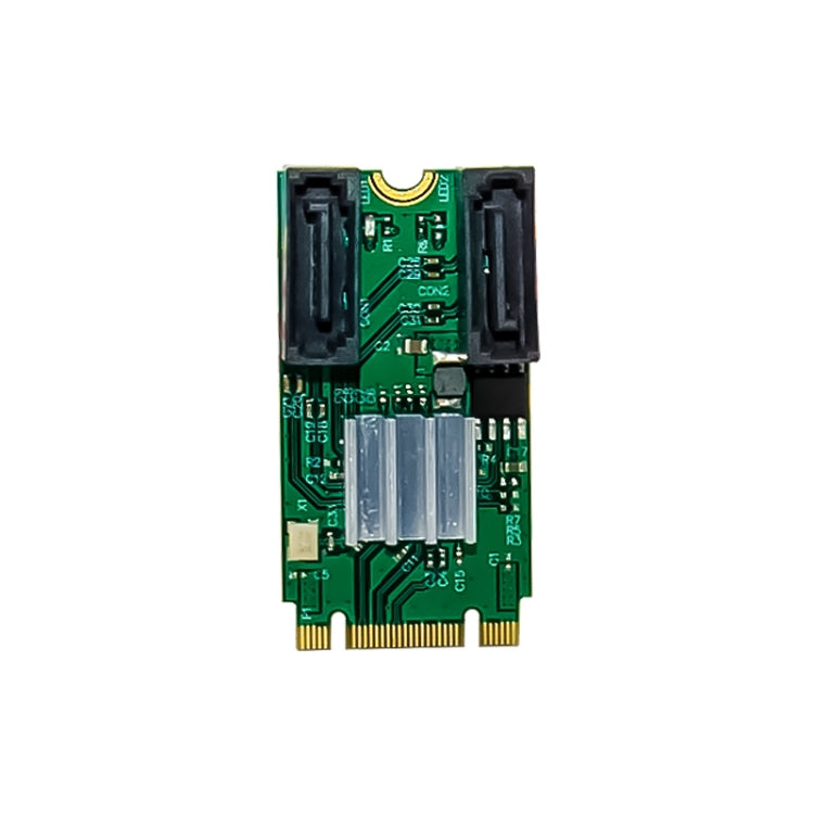 ST551 6Gbps PCIe B+M key to 2 Port SATA 3.0 Card M.2 to dual SATA  Adapter - Card Adapter by PMC Jewellery | Online Shopping South Africa | PMC Jewellery | Buy Now Pay Later Mobicred
