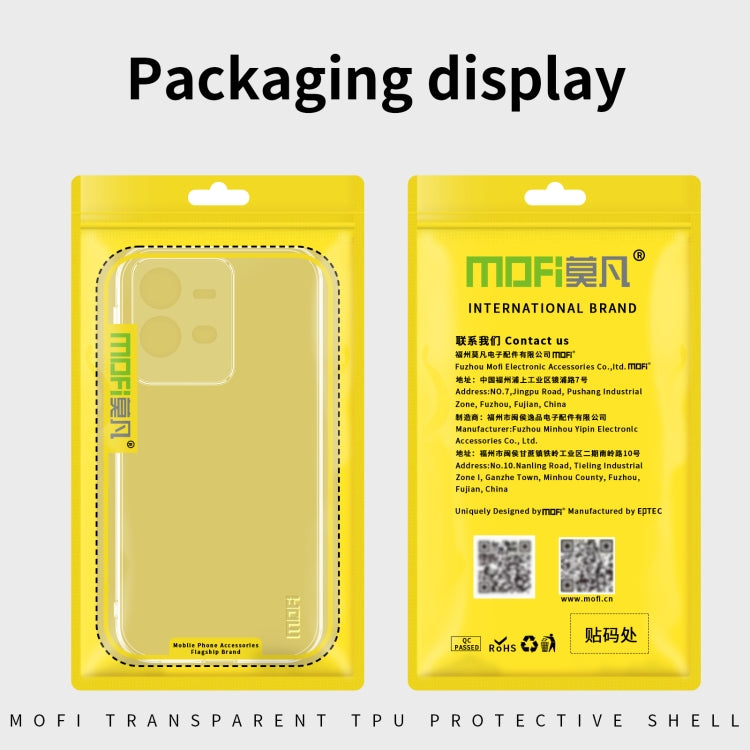 For vivo V25 MOFI Ming Series Ultra-thin TPU Phone Case(Transparent) - free shipping - PMC TechLife - Order now!