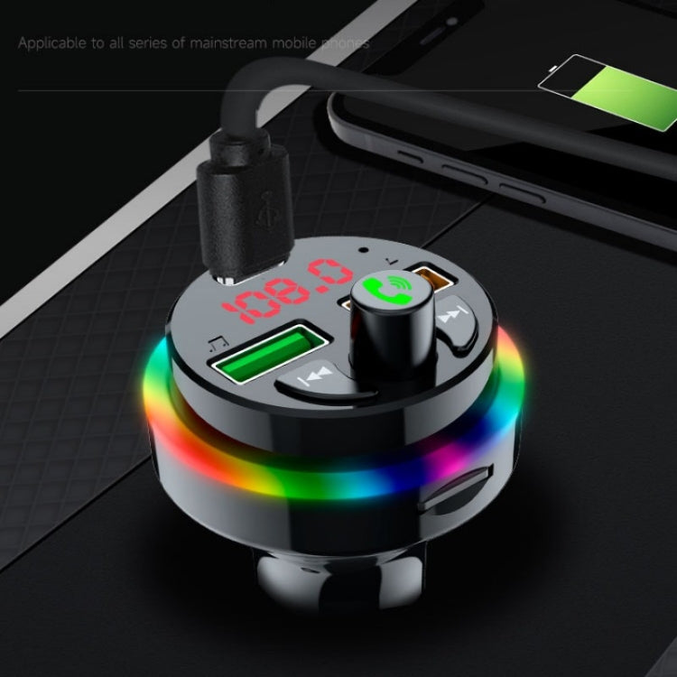 PDF17 Car Bluetooth 5.0 Charger FM Transmitter Type-C Dual USB MP3 Music Player - Bluetooth Car Kits by PMC TechLife | Online Shopping South Africa | PMC TechLife | Buy Now Pay Later Mobicred
